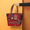 thumbnail image 6 of Traditional Women Tote Bag, Travel Bag, Handmade Casual Handbags for Outdoor , Owl!, 6 of 7