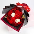 thumbnail image 1 of Regalo del día de la madre Regalo del día de San Valentín Ramo de rosas de jabón de simulación de clavel Caja de regalo 18, 1 of 6