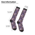 thumbnail image 5 of Haiem Snake And Floral Socks, Funny Novelty Crazy Design Cotton Socks Sports Socks Knee High Socks For Men, Women,1Pairs - Gift For Working Friends, 5 of 9