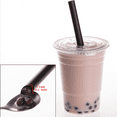thumbnail image 3 of RUseeN,9.4 inch 11mm Diameter Drinking Straws, 100Pcs Individually Wrapped Disposable Plastic Big Boba Bubble Pearls Tea Drinking Straws(Black), 3 of 6