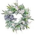 thumbnail image 2 of Votnto Spring Flower Wreath Wildflower Simulation Flower, Spring/Summer Flower Wreath Home and Courtyard Decoration, 2 of 7