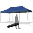 thumbnail image 1 of Gymax 10'x20' Pop up Canopy Tent Folding Heavy Duty Sun Shelter Adjustable W/Bag Blue, 1 of 10