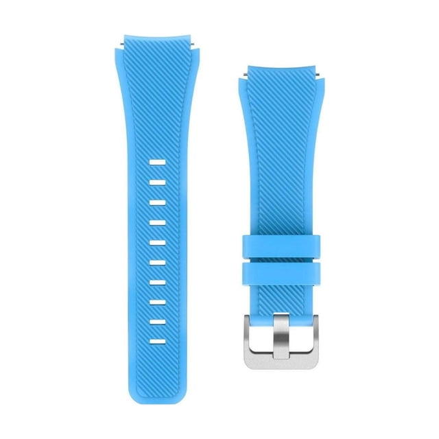 Injueey Correa de reloj inteligente de silicona, Color sólido, Universal, resistente al calor, reemplazo de correa de reloj de elegante para Electrónica Cielo azul