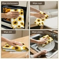 thumbnail image 6 of 2 Pcs Funny Kitchen Towels,White Sunflower Pattern Microfiber Dish Towels,Kitchen Tea Towels,Kitchen Towel Set (18" X 26"), 6 of 7