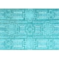 thumbnail image 1 of Ahgly Company Indoor Rectangle Abstract Light Blue Modern Area Rugs, 5' x 8', 1 of 4