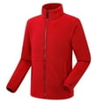 thumbnail image 2 of Fesfesfes Fleece Coat for Men's Fashion Fleece Solid Color Long Sleeve Fall And Winter Shirt Blouse Shirts Sale Items, 2 of 6