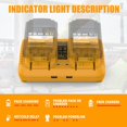 thumbnail image 2 of DCB102 Cargador Doble para Batería de Iones de Litio para de 12 V y 20 V con ENCHUFE para Reino, 2 of 5