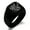 Black, variant on Stainless Steel Ferocious Bear Claw Engraved Square Flat Top Biker Style Polished Ring