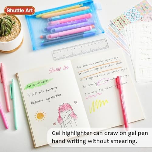 Tekola Bible Highlighters and Pens No Bleed, 33 Pack Bible Journaling Kit, Bible Pens Gel Highlighters and Bible Tabs with a storage bag, Bible Markers No Bleed Through