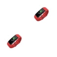 thumbnail image 2 of kurtrusly Bracelet Intelligent Étanche Montre Intelligente de Mise en Forme Multifonction Fonction de Rappel Bracelet Compatible Bluetooth Natation Course Rouge 2 Ensembles, 2 of 6