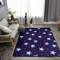 thumbnail image 3 of LNWH Vintage Abstract Star Rug for Bedroom Living Room, Non-Slip Soft Foldable Carpet, 63" x 48", 3 of 6