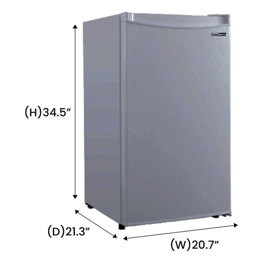 Pemberly Row 3cf Compact Upright Freezer Reversible Door Freestanding 110V