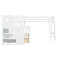 thumbnail image 6 of Twin over Full L-Shaped Bunk Bed With 3 Drawers, Ladder and Staircase - White, 6 of 8