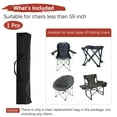 thumbnail image 4 of 59IN Camp Chair Replacement Bag [1PCS] - 600D Oxford Folding Chair Carrying Storage Bag with Shoulder Strap [Black, 7.9INx7.9IN WxH], 4 of 6