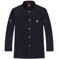 thumbnail image 1 of CHEF UNIFORM Uniform Cocina de manga larga Delantal con bolsillos delanteros Butters Professional Home Suministros Sweat Bands for Grill Restaurant Black M sidaley LF000324-01, 1 of 7
