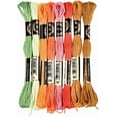 thumbnail image 1 of 8 Skeins 6 Strands Variegated Colorful Embroidery Floss Gradient Stitch Thread Needlepoint Friendship Bracelets String Yarn Threads Bulk for Sewing Bracelet Making Crafts Cloth Crochet, 1 of 9