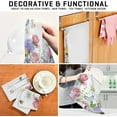 thumbnail image 6 of GZHJMY Kitchen Dish Towels, Watercolor Spring Flower Garden Kitchen Towels Set of 4 Super Soft Absorbent Dish Towels Set Microfiber Polyester Kitchen Decorative Tea Towels, 28x18 Inch Washcloths, 6 of 7