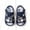 Blue#5, variant on Fesfesfes Summer Plaid Bow Toddler Shoes Baby Girls' Non-Slip Breathable Cloth Sandals,Soft Soled Cute Walking Shoes for Indoor/Outdoor,Slip-On Floral Design (Gray#1,2-3 Years)