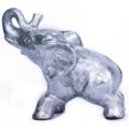 thumbnail image 1 of Heather Ann W071352-B85 8 in. India Decorative Ceramic Elephant, Silver, 1 of 1