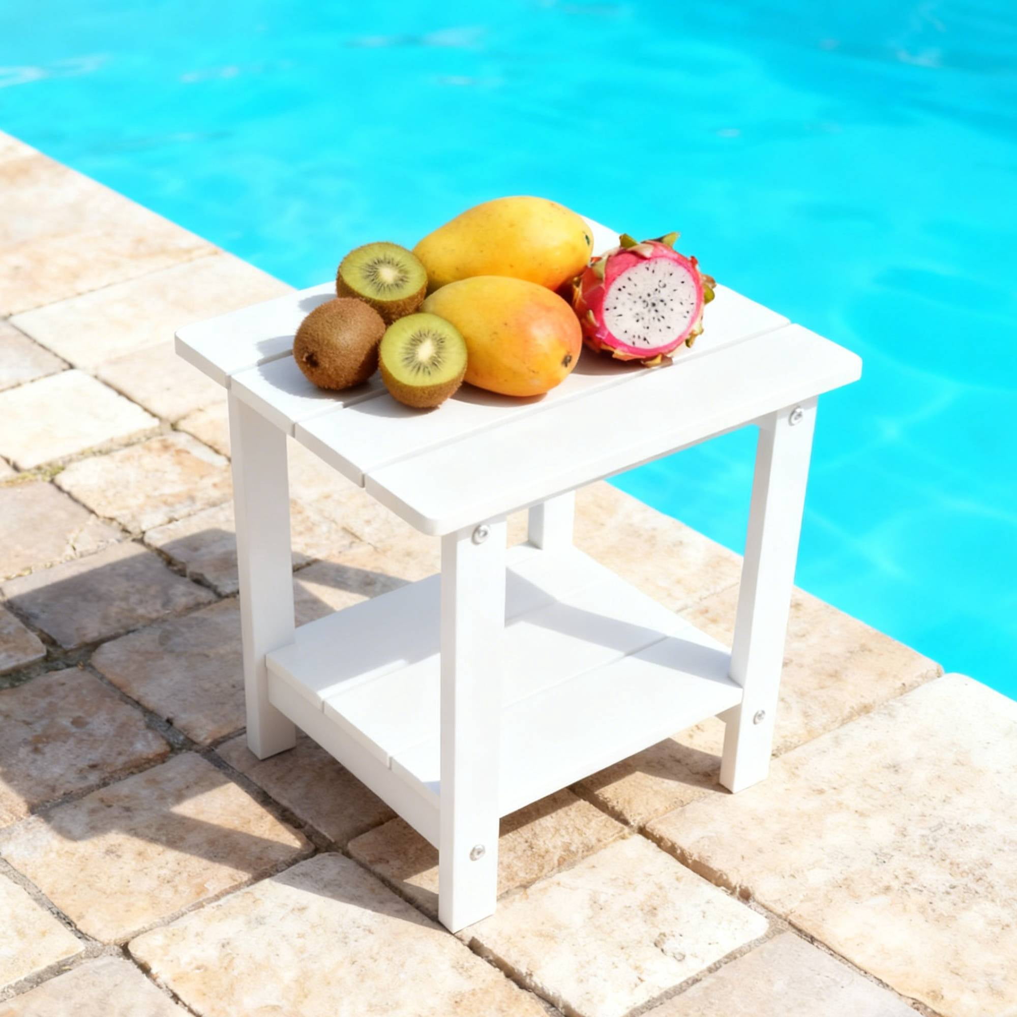 Side Table Perfect For Outdoor Yard Togethers Snacks & Cozy Afternoon Relaxation