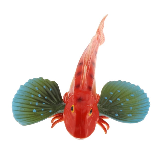 Modelo de animales de acuario marino de plástico simulado perfecl Perlón de azul