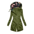 thumbnail image 1 of Veste à Capuche Mode pour Femmes Col Roulé Poche Zippée Manteau d'Hiver Décontracté Chaud, 1 of 4