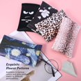 thumbnail image 4 of Estuche para Anteojos MoKo 2 Unidades Funda Suave de Cuero Negro Leopardo, 4 of 7