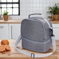 thumbnail image 5 of Unique Bargains Insulated Leakproof Lunch Bag for Office, Picnic Gray, 5 of 6