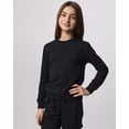 thumbnail image 5 of Real Essentials 3-Pack: Girls Ultra-Soft & Warm Long Sleeve Fleece Crew Neck Pullover Sweatshirt, 5 of 6
