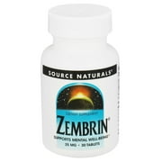 Source Naturals - Zembrin for Mental Well-Being 25 mg. - 30 Tablets