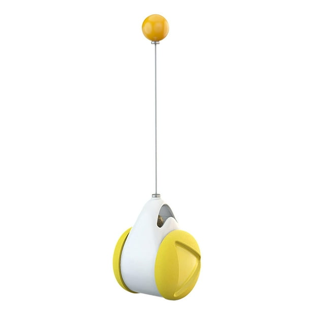 Gato Tumbler juguete interactivo juguete bola gato persiguiendo Amarillo Gloria balanceo kitty swing ball