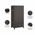 thumbnail image 3 of Pemberly Row Tall Kitchen Pantry Cabinet in Storm Gray - Engineered Wood, 3 of 6