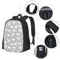 thumbnail image 4 of Balery Rabbit And Cloud Backpack for Men and Women - Durable 600D Oxford Cloth -Large Capacity, Water-Resistant School, Travel, and Hiking Bag, 4 of 9