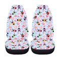 thumbnail image 4 of Binienty Ladybug Auto Seat Covers Front Seats Only Soft Cozy Cloth Seat Covers for Cars SUV Pick-up Truck Interior Protection Accessories, 2 Pack, 4 of 8