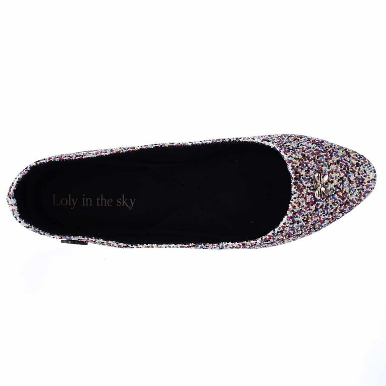 Womens Loly in the sky Micaela Beaded Ballet Flats Multicolor