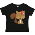 thumbnail image 3 of Inktastic Spring Animals, Cute Squirrel, Colorful Flowers Boys or Girls Toddler T-Shirt, 3 of 5