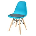 thumbnail image 5 of Gymax 2PCS Dining Chair Mid Century Modern DSW Chair Furniture W/ Linen Cushion Blue, 5 of 10