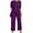 Purple, variant on EINCcm Womens Trendy Lounge Set 3 Piece Outfits Long Sleeve Cardigan Sleeveless Top Wide Leg Long Pants Casual Sweatsuit Sets