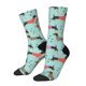 thumbnail image 1 of Balery Christmas Dachshund Calcetas Largas con Estampado para Hombre y Mujer – Suaves y Transpirables, Talla Única (US 5-11), 1 of 6
