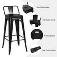 thumbnail image 4 of 30 Inch Set of 4 Bar Stools with Removable Back and Rubber Feet, 4 of 8