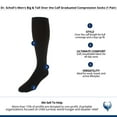thumbnail image 4 of Dr. Scholl's Men's P1 Graduated Compression Over the Calf Socks Big & Tall, 4 of 4