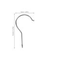thumbnail image 4 of 10pcs Clothes Hanger Iron Hooks Heavy Duty Metal Hook Replacements Parts Hanger Hooks, 4 of 4
