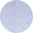 thumbnail image 1 of Ahgly Company Machine Washable Indoor Round Transitional Denim Blue Area Rugs, 5' Round, 1 of 7