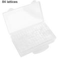 thumbnail image 2 of 42/84 Grid Transparent Box DIY Handmade Beaded Diamond Painting Storage Box Glass Rice Bead Box Nail Art Accessory Box, 2 of 9