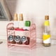 thumbnail image 4 of Estante de almacenamiento plegable de doble capa | Organizador de escritorio y baño para cosméticos, joyas y artículos de papelería | Estante de plástico con rejillas de ventilación, 4 of 6