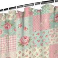 thumbnail image 3 of Pioneer Flower Floral Print Pattern Shower Curtain 84"x72", Bathroom Decorative Shower Curtain Set with 12 Hooks, Waterproof Washable, 3 of 6