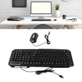 thumbnail image 3 of Combo De Teclado Y Ratón Con Cable, Juego De Teclado Y Ratón Con Cable USB De Respuesta Rápida De 1200DPI, Luz RGB Ergonómica, Control Preciso Para PC, 3 of 7