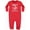 Red, variant on Military Uncle Red Friday Baby Fleece Romper