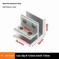 thumbnail image 2 of 4 Pack Railing Glass to Glass Clamp for Glass, Railing Glass Clip Holder Stabilizer for Coastal Outdoor Balustrade 8-12mm, 2 of 5