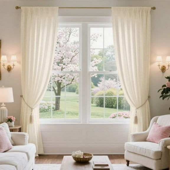 SMILETIME Velvet Curtains with Rod Pocket, Thermal Insulated Super Soft Privacy Noise Reducing Light-Filtering Velvet Curtains for Living Room Bedroom, 2 Panels